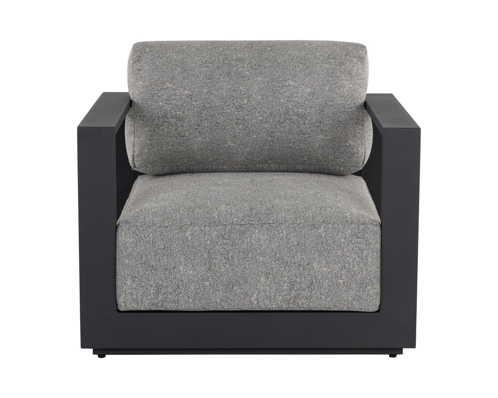 Tavira Armchair - Charcoal - Lanikai Salt And Pepper | Sunpan Furniture - 109655