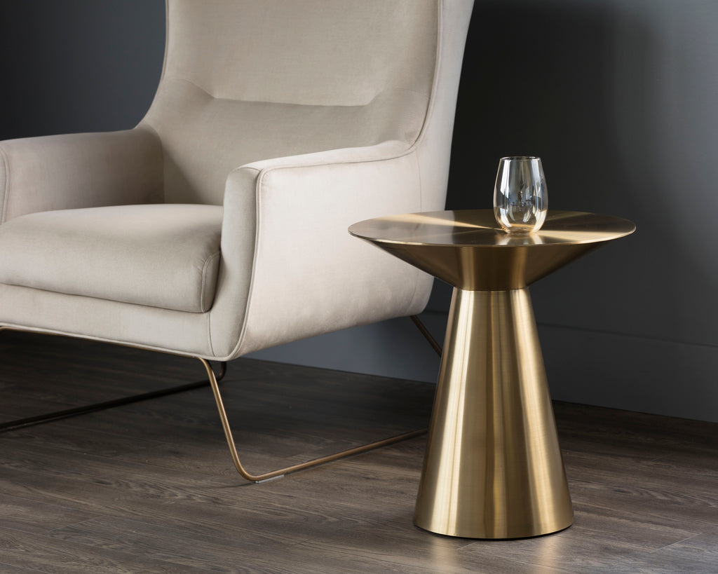 Carmel End Table - Yellow Gold | Sunpan Furniture - 103010