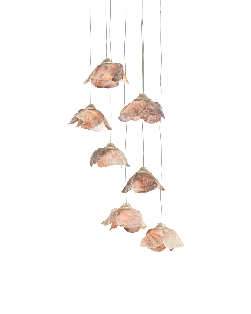 Currey & Co Catrice 7-Light Round Multi-Drop Pendant | 9000-0676