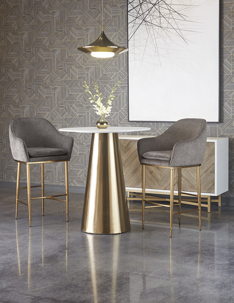 Damon Bar Table - Gold | Sunpan Furniture - 104428