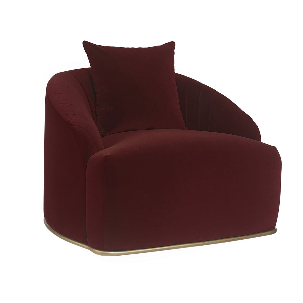 Astrid Armchair - Merlot | Sunpan Furniture - 104138