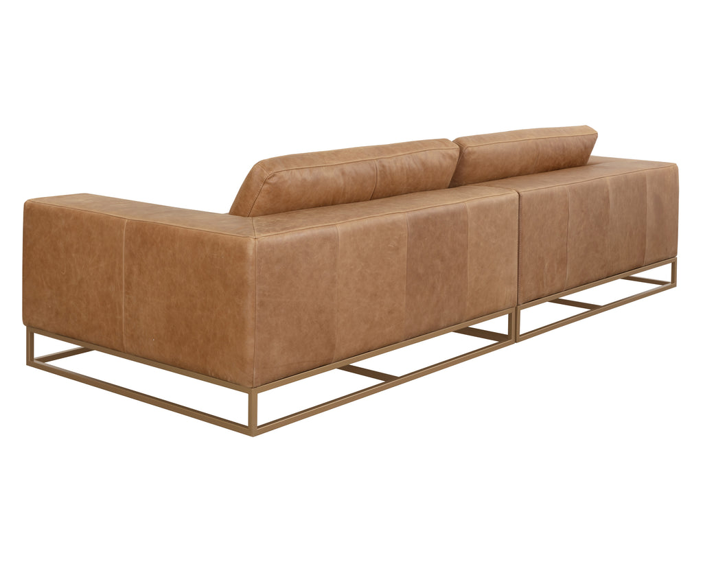 Ira Sofa - Camel Leather | Sunpan Furniture - 111478