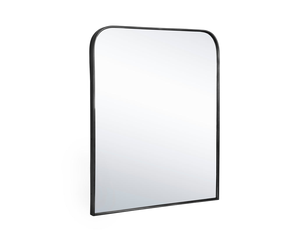 Calabasas Wall Mirror - Black | Sunpan Furniture - 109070