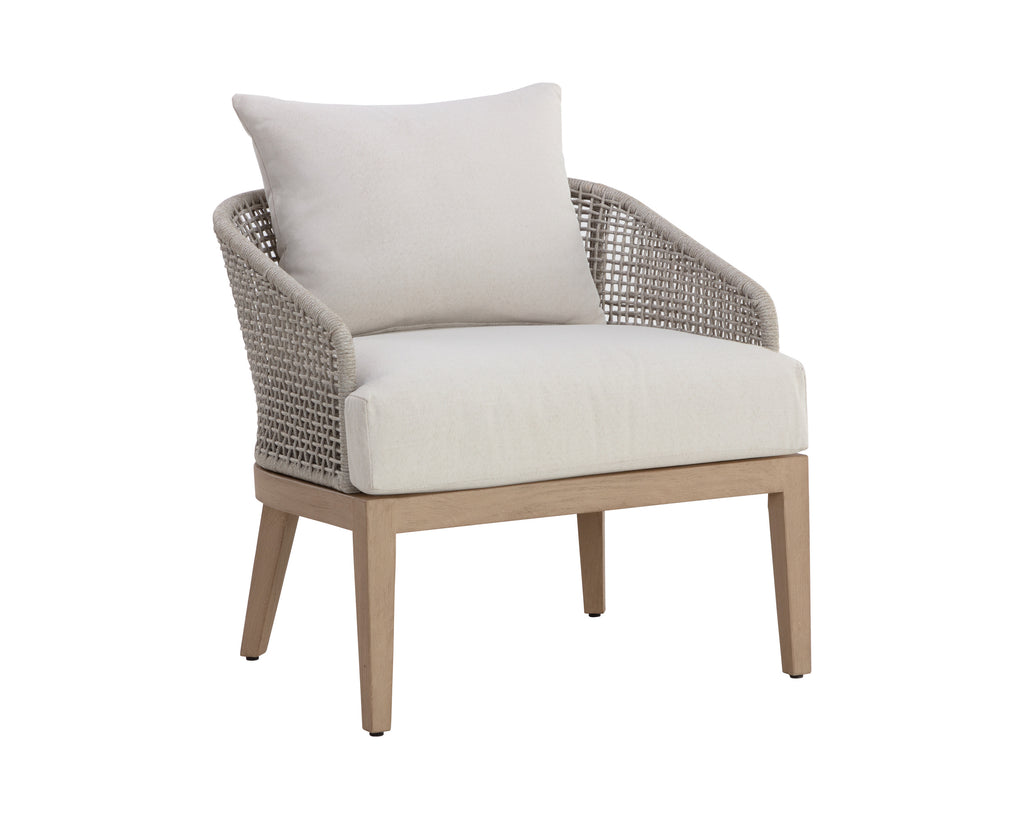 Capri Lounge Chair - Drift Brown - Palazzo Cream | Sunpan Furniture - 110946