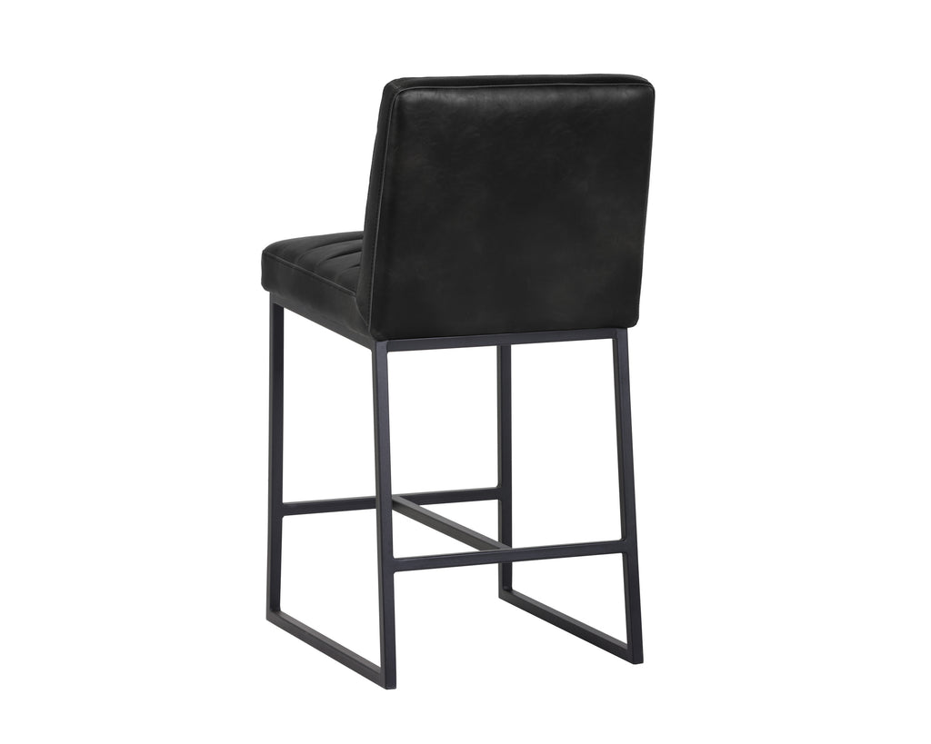 Spyros Counter Stool - Coal Black | Sunpan Furniture - 103899