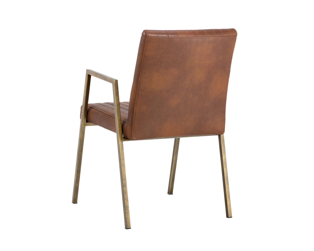 Homer Dining Armchair - Bravo Cognac | Sunpan Furniture - 104693