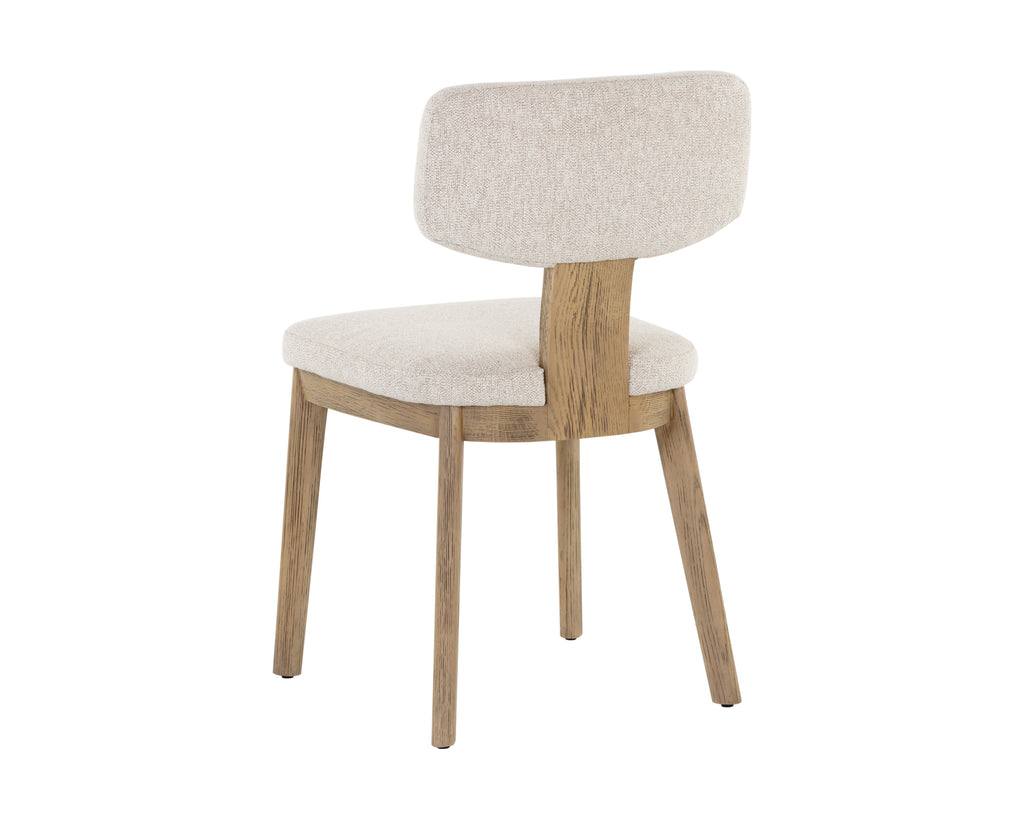 Rickett Dining Chair - Weathered Oak - Dove Cream | Sunpan Furniture - 107883