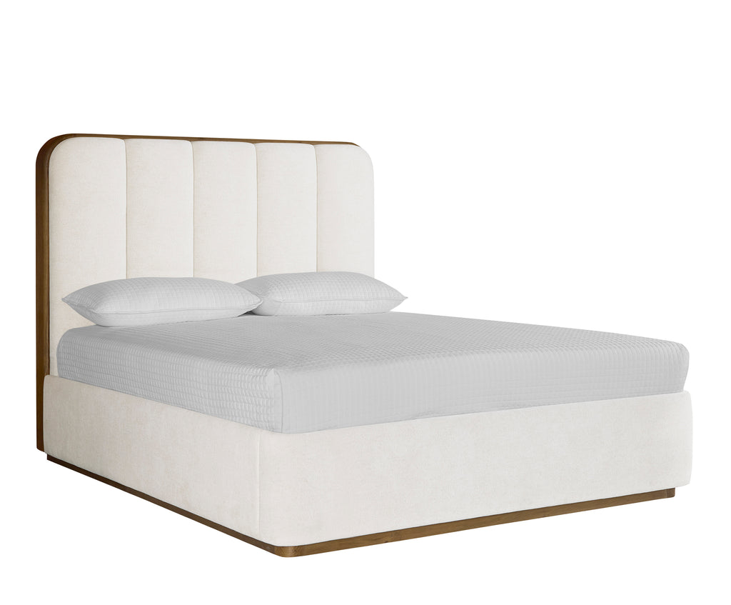 Jamille Bed - Queen - Eclipse White | Sunpan Furniture - 111224