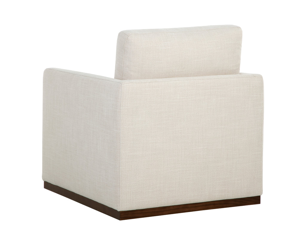 Portman Swivel Lounge Chair - Effie Linen | Sunpan Furniture - 107767