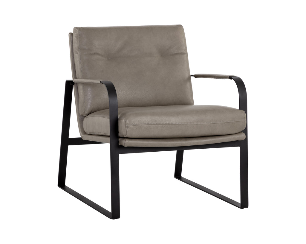 Sterling Lounge Chair - Missouri Stone Leather | Sunpan Furniture - 108724