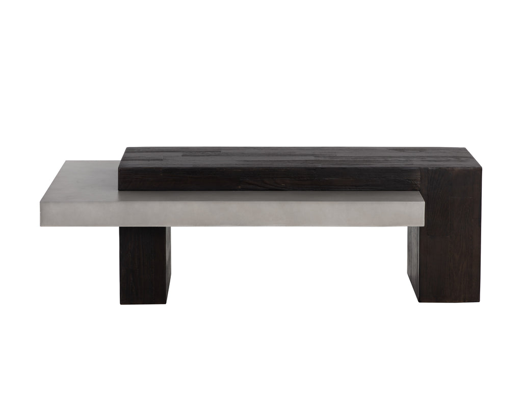 Herriot Coffee Table - Dark Brown / Grey | Sunpan Furniture - 108550