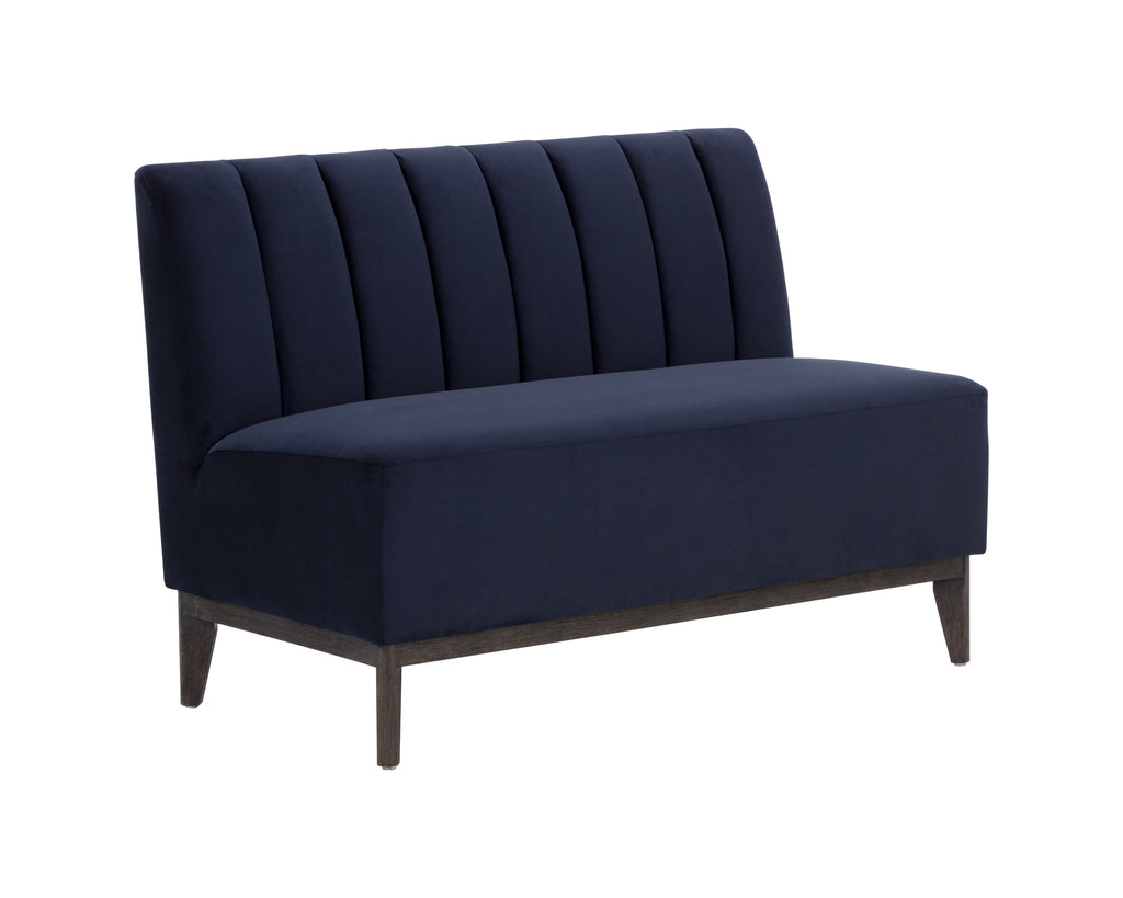 Kosovo Banquette - Brown - Abbington Navy | Sunpan Furniture - 111496