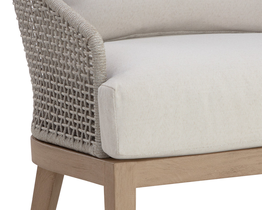 Capri Lounge Chair - Drift Brown - Palazzo Cream | Sunpan Furniture - 110946