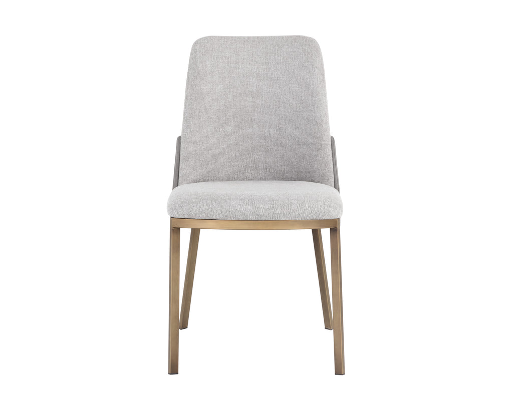 Marie Dining Chair - Belfast Heather Grey / Bravo Metal | Sunpan Furniture - 108546