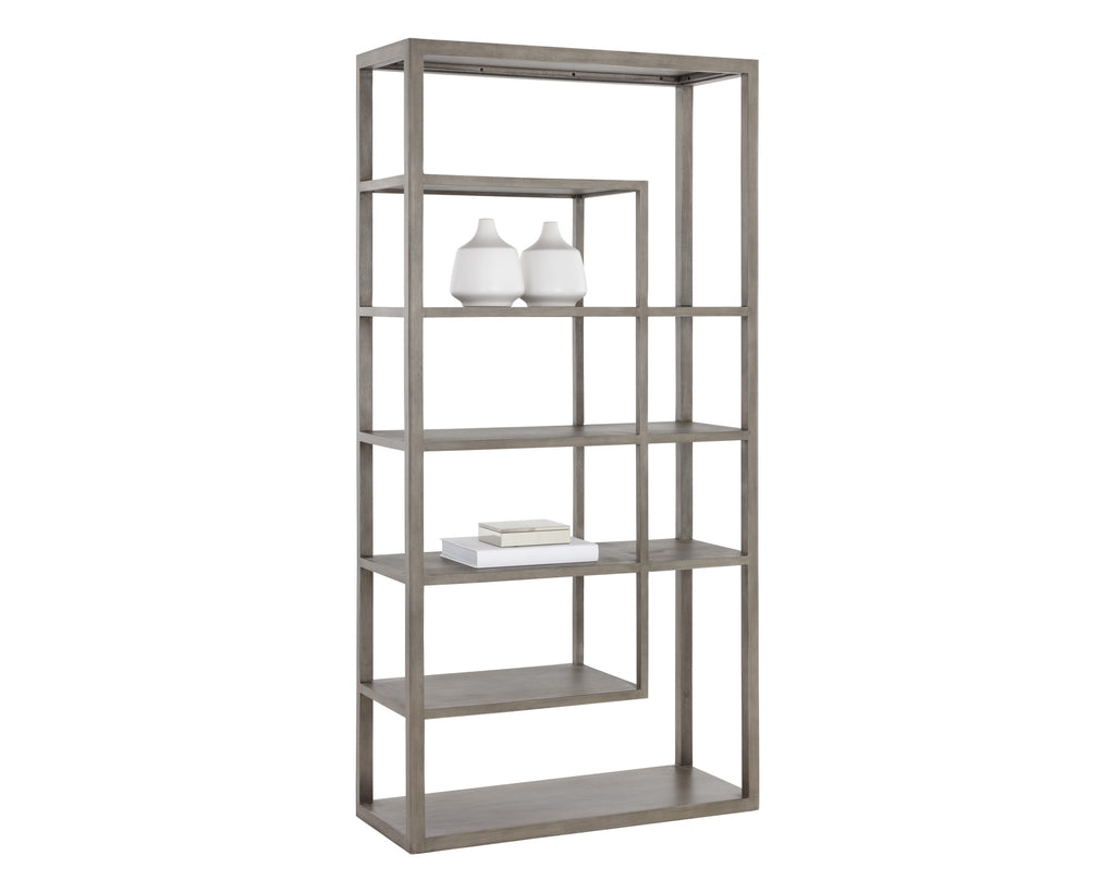 Kenzie Bookcase - Grey | Sunpan Furniture - 109601