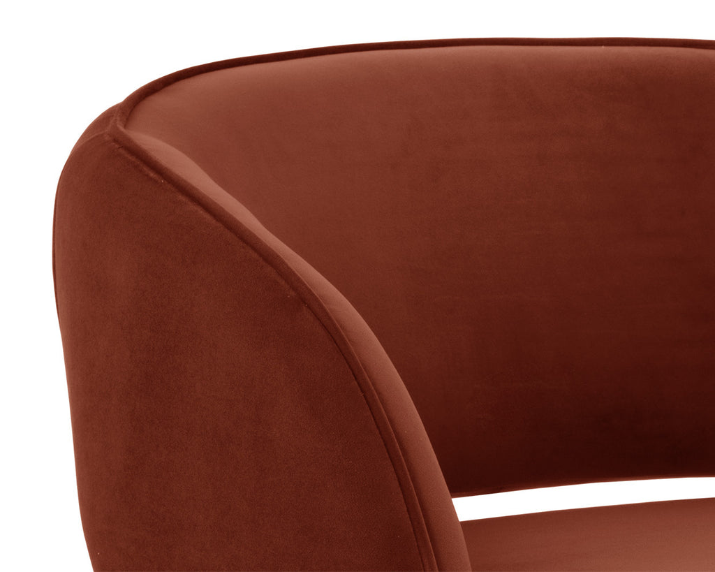 Rosalia Lounge Chair - Meg Rust | Sunpan Furniture - 109583