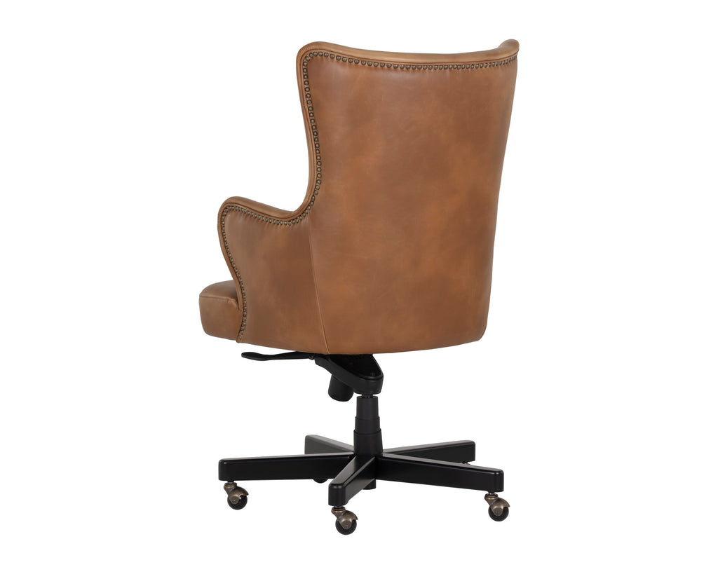 Hubert Office Chair - Tobacco Tan | Sunpan Furniture - 107526