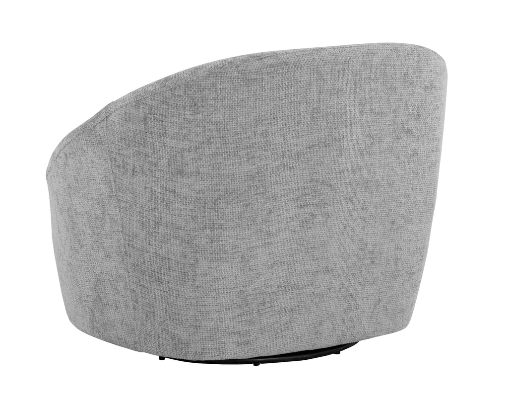 Bliss Swivel Lounge Chair - Husky Grey | Sunpan Furniture - 109892