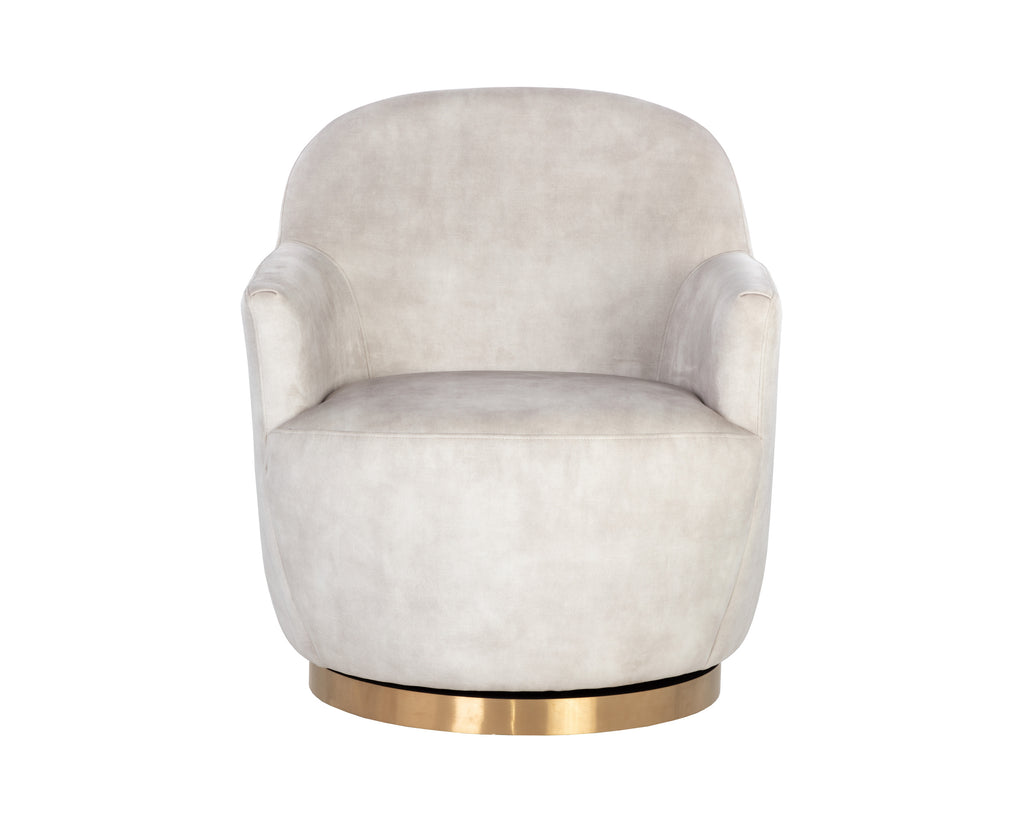 Casey Swivel Lounge Chair - Nono Cream | Sunpan Furniture - 107964