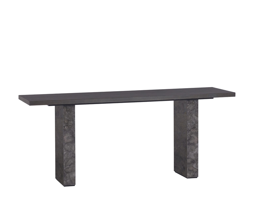 Rebel Console Table - Grey Marble / Charcoal Grey | Sunpan Furniture - 106828