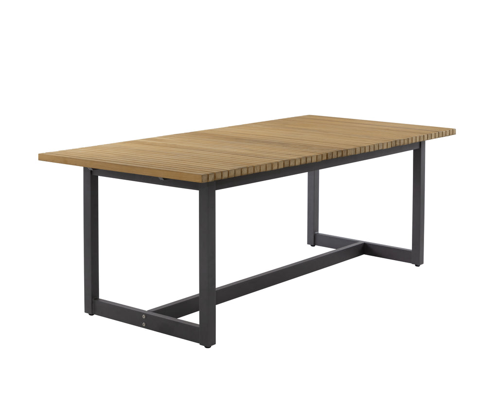 Geneve Extension Dining Table - Natural - 80" To 104" | Sunpan Furniture - 109494