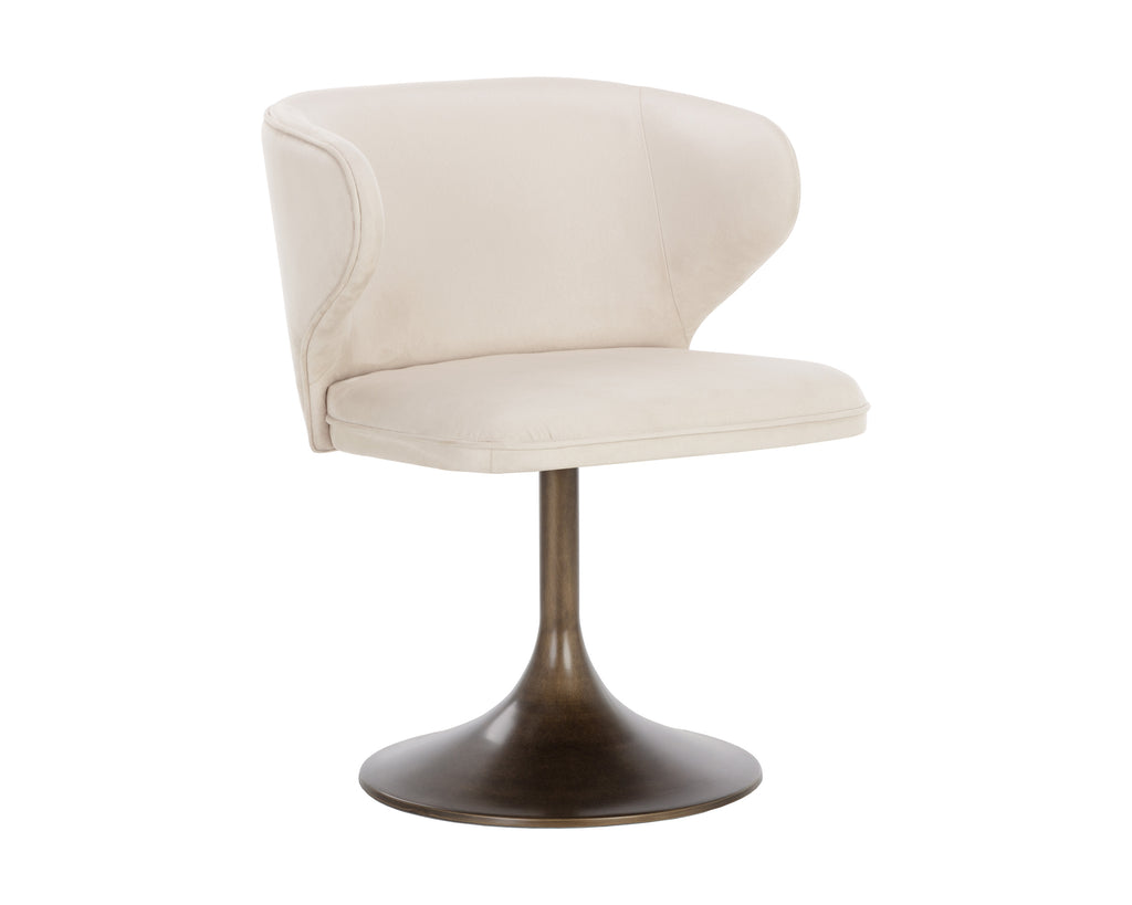 Simone Swivel Dining Chair - Casablanca Cloud | Sunpan Furniture - 108761