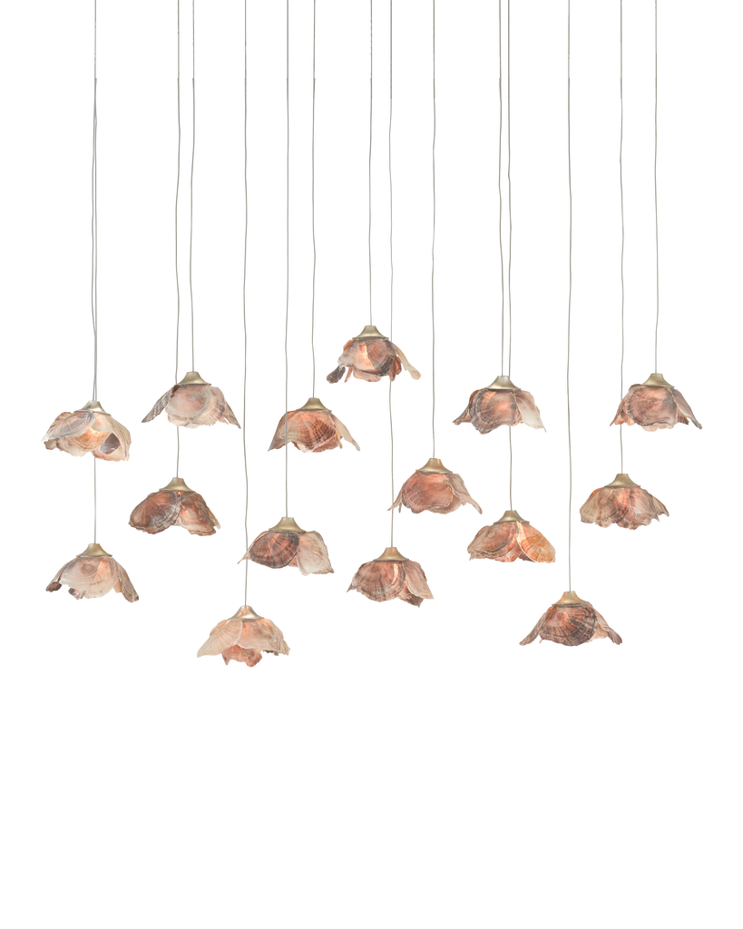 Currey & Co Catrice 15-Light Linear Multi-Drop Pendant | 9000-0678