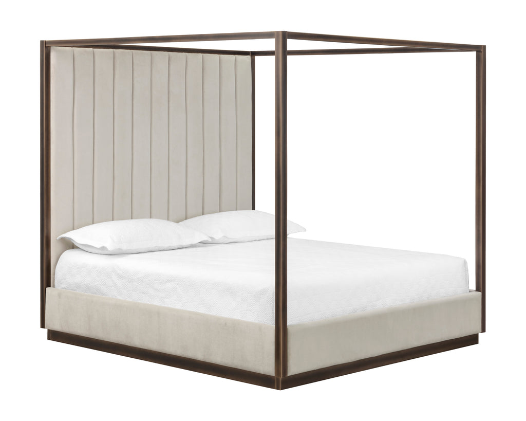 Casette Canopy Bed - King - Piccolo Prosecco | Sunpan Furniture - 106141