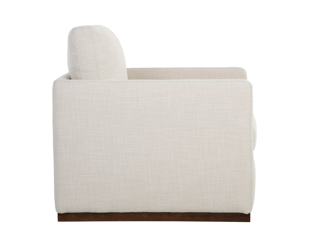 Portman Swivel Lounge Chair - Effie Linen | Sunpan Furniture - 107767