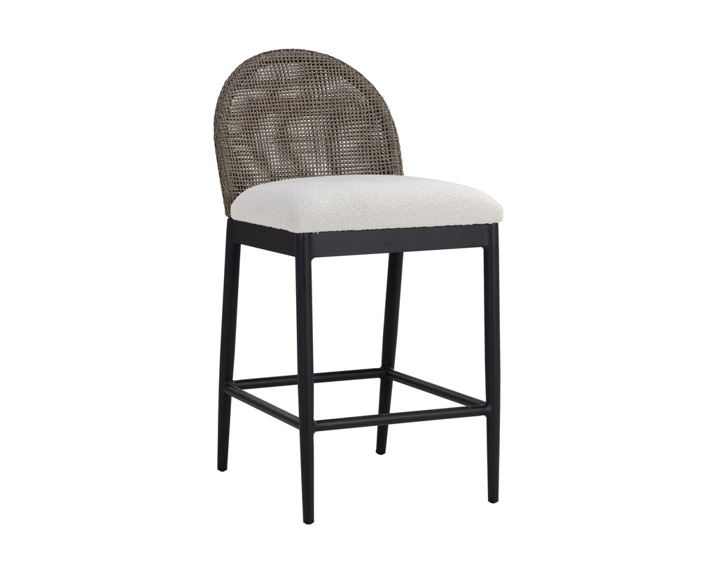 Calandri Counter Stool - Black - Louis Cream | Sunpan Furniture - 111683