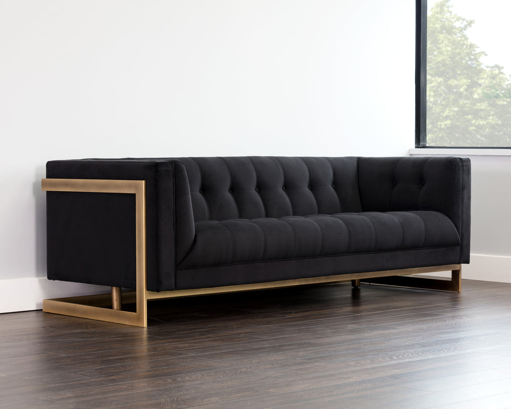 Ekon Sofa - Abbington Black | Sunpan Furniture - 104984