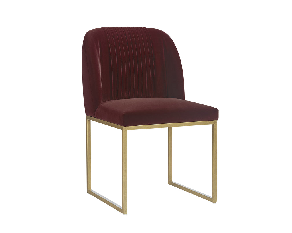 Nevin Dining Chair - Merlot | Sunpan Furniture - 104141