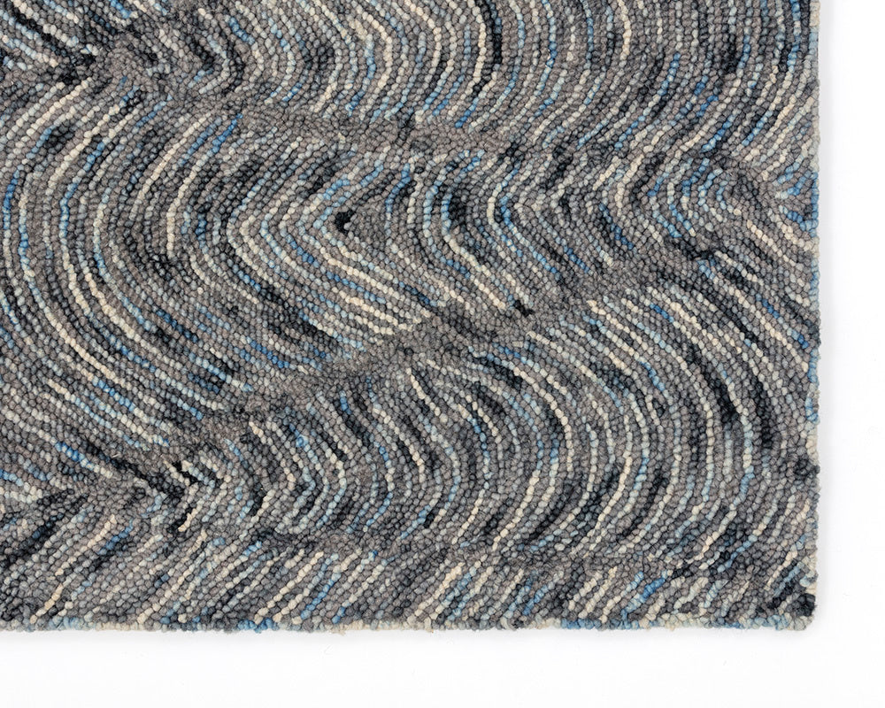 Corfu Hand-Tufted Rug - Blue / Charcoal - 9' X 12' | Sunpan Furniture - 106260