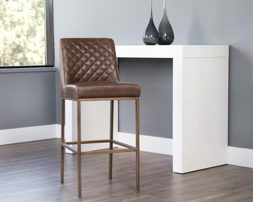 Leighland Barstool - Havana Dark Brown | Sunpan Furniture - 104903