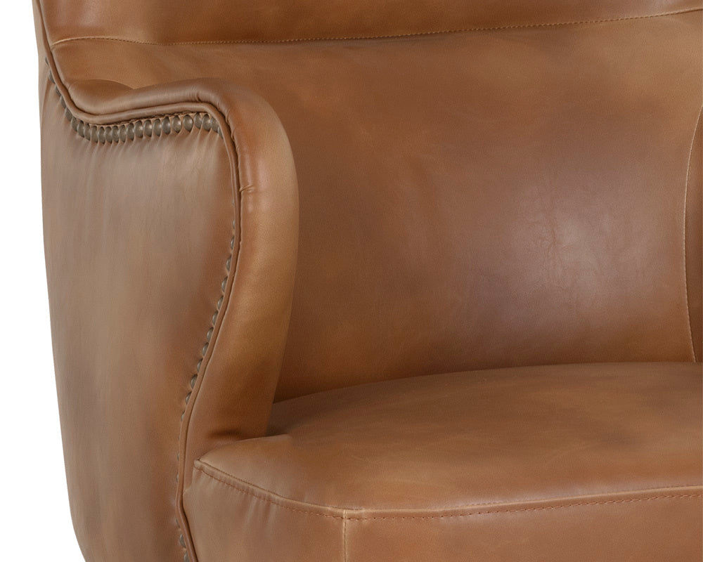 Hubert Office Chair - Tobacco Tan | Sunpan Furniture - 107526