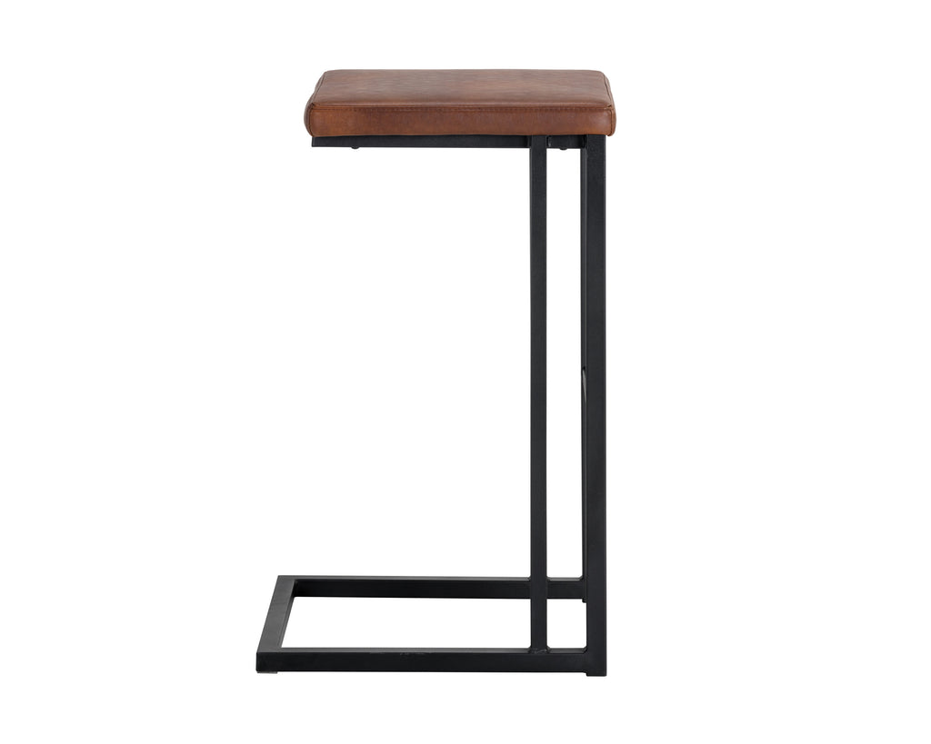 Boone Barstool - Black - Bravo Cognac | Sunpan Furniture - 104954