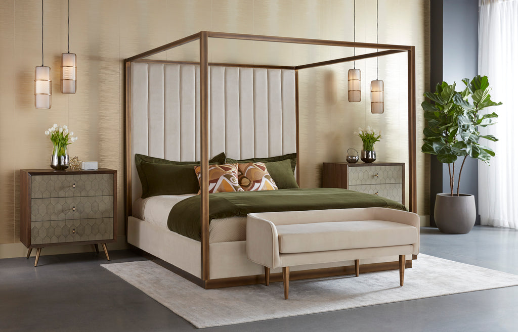 Casette Canopy Bed - King - Piccolo Prosecco | Sunpan Furniture - 106141