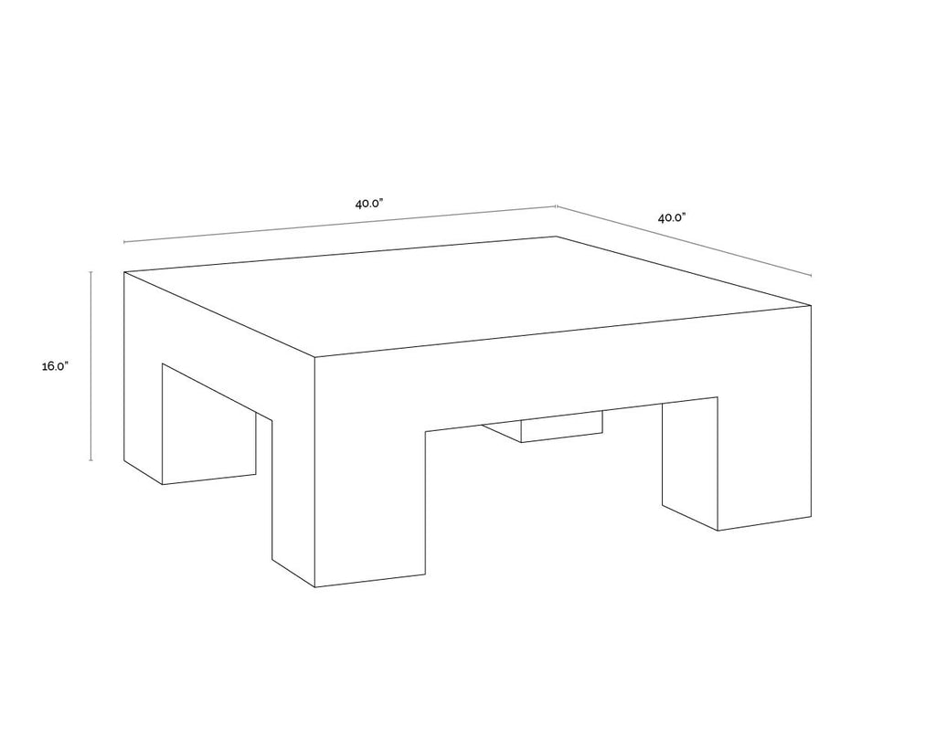 Renley Coffee Table - Black | Sunpan Furniture - 109283