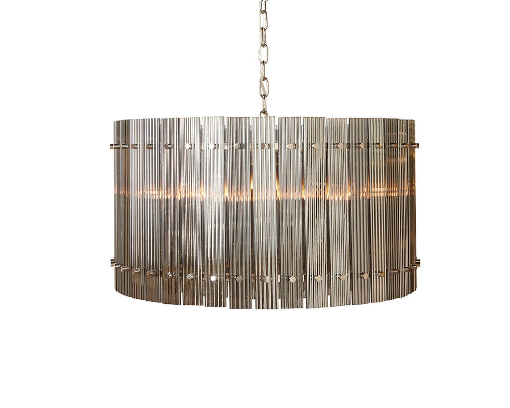 Kore Chandelier - Small - Nickel - Smoke Grey | Sunpan Furniture - 106786