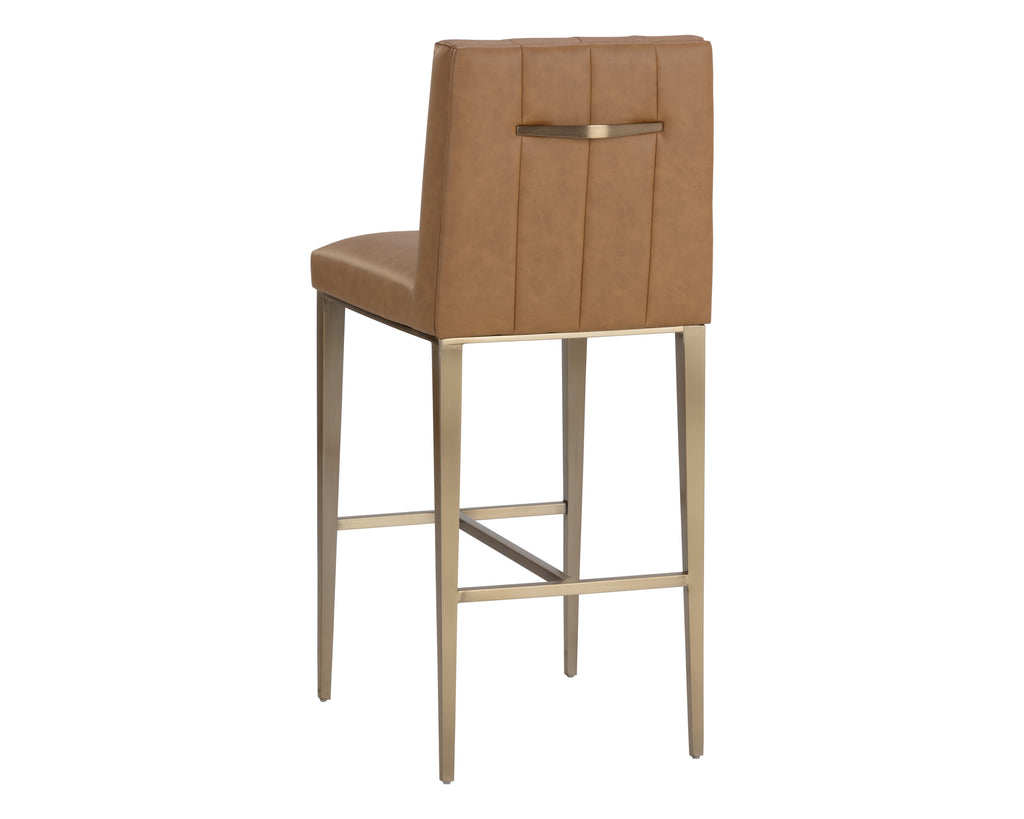 Wilbur Barstool - Milliken Cognac | Sunpan Furniture - 111430