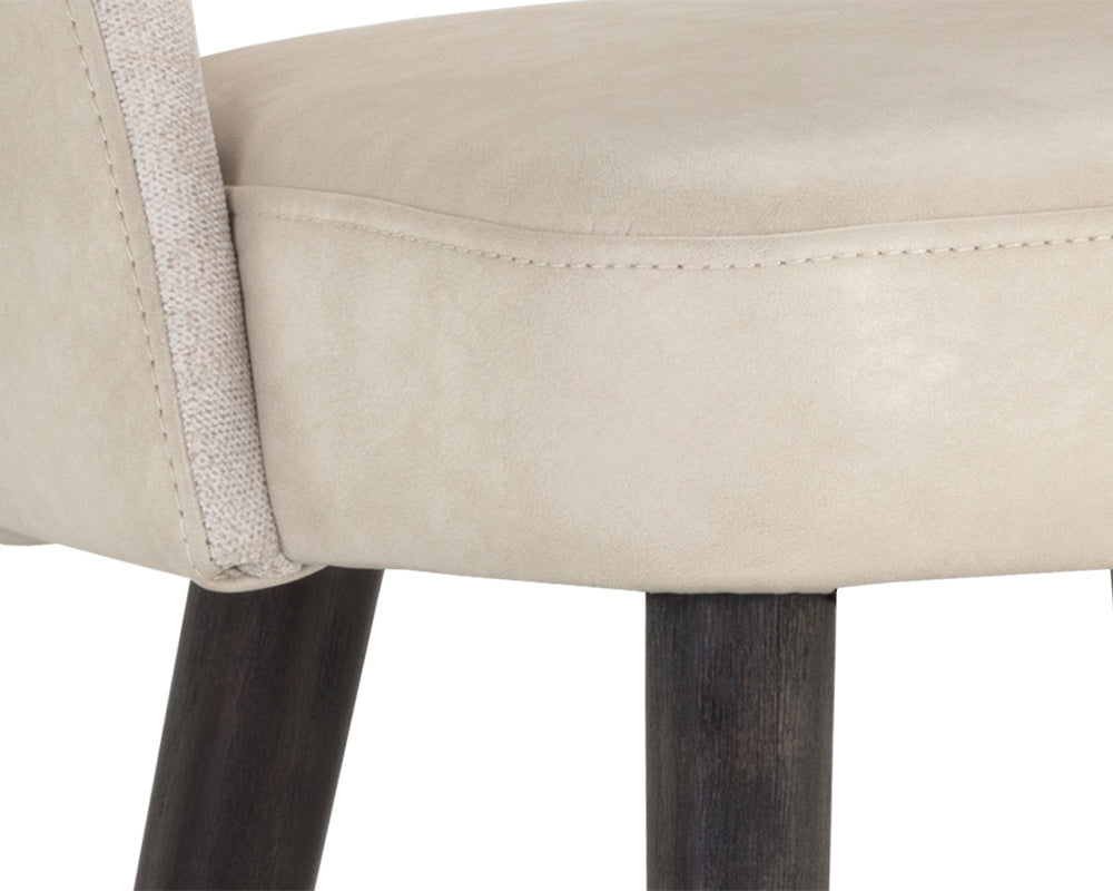 Monae Counter Stool - Bravo Cream / Polo Club Muslin | Sunpan Furniture - 106026