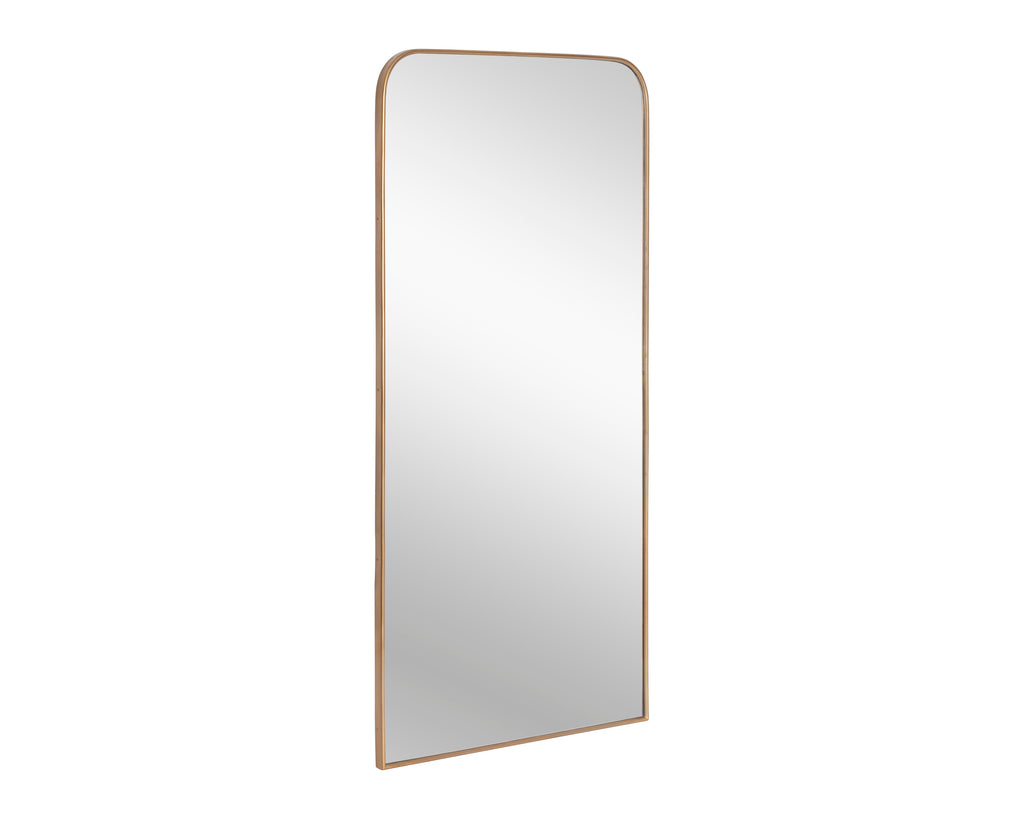 Calabasas Floor Mirror - Brass | Sunpan Furniture - 106554