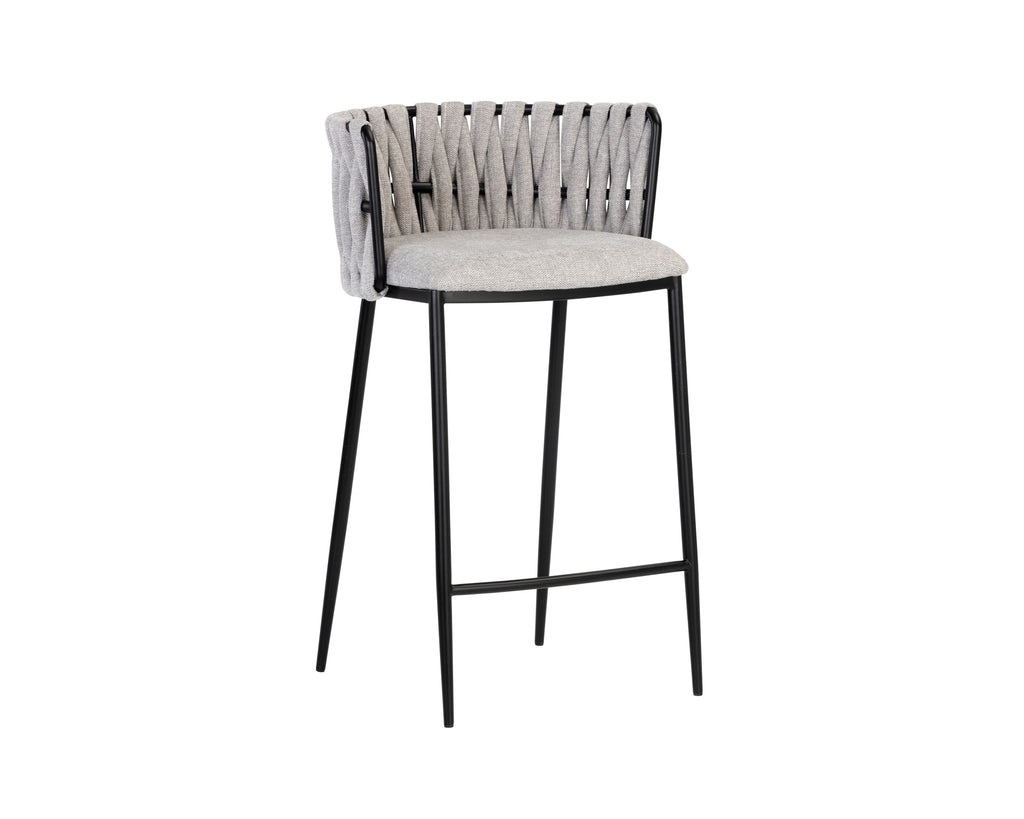 Sarai Counter Stool - Belfast Heather Grey | Sunpan Furniture - 106189