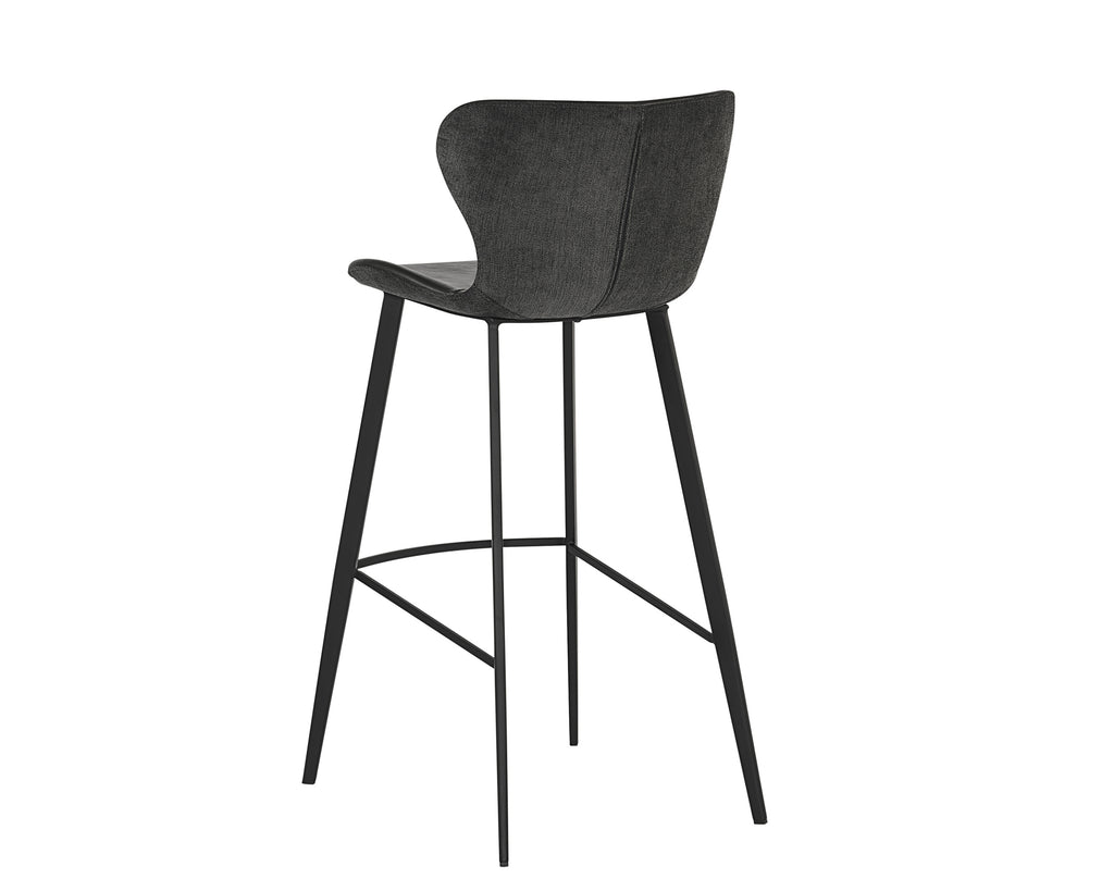 Arabella Barstool - Bravo Portabella / Polo Club Kohl Grey | Sunpan Furniture - 104491