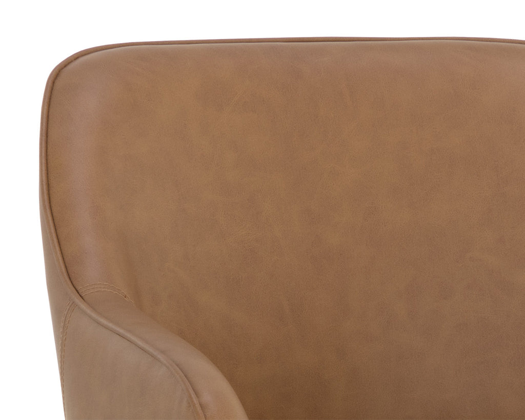 Malachi Dining Armchair - Milliken Cognac | Sunpan Furniture - 111202