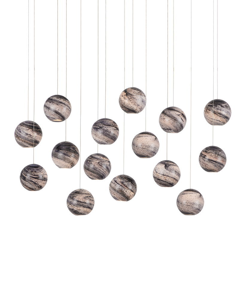 Currey & Co Palatino 15-Light Linear Multi-Drop Pendant | 9000-1009