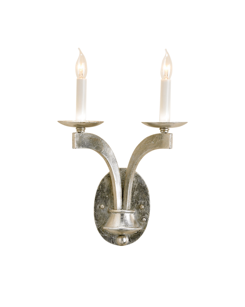 Venus Silver Wall Sconce | Currey & Co - 5022