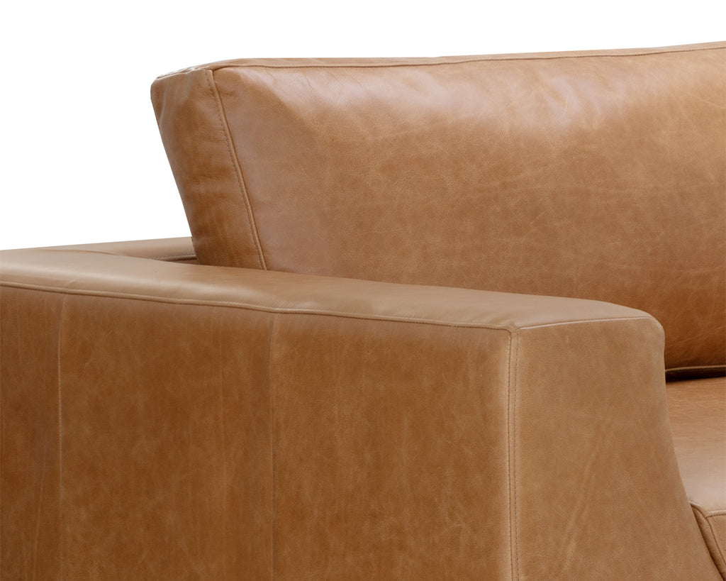 Anakin Sofa - Dark Brown - Tuscany Cognac Leather | Sunpan Furniture - 111218