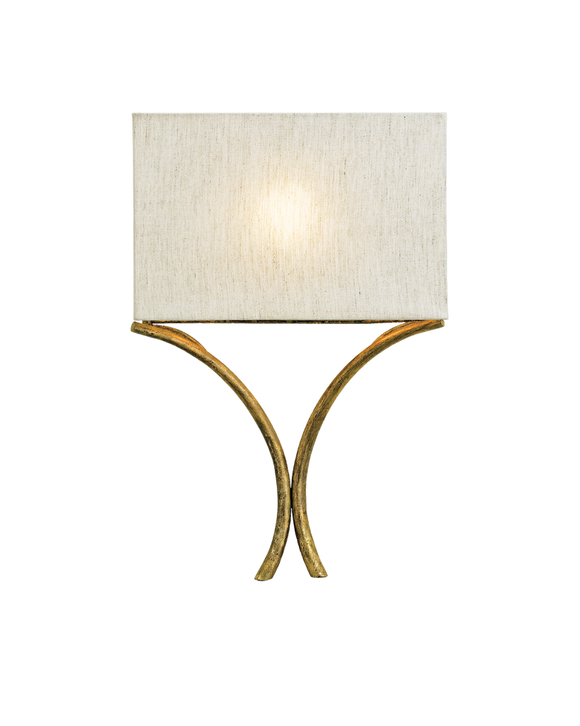 Currey & Co Cornwall Gold Wall Sconce | 5901