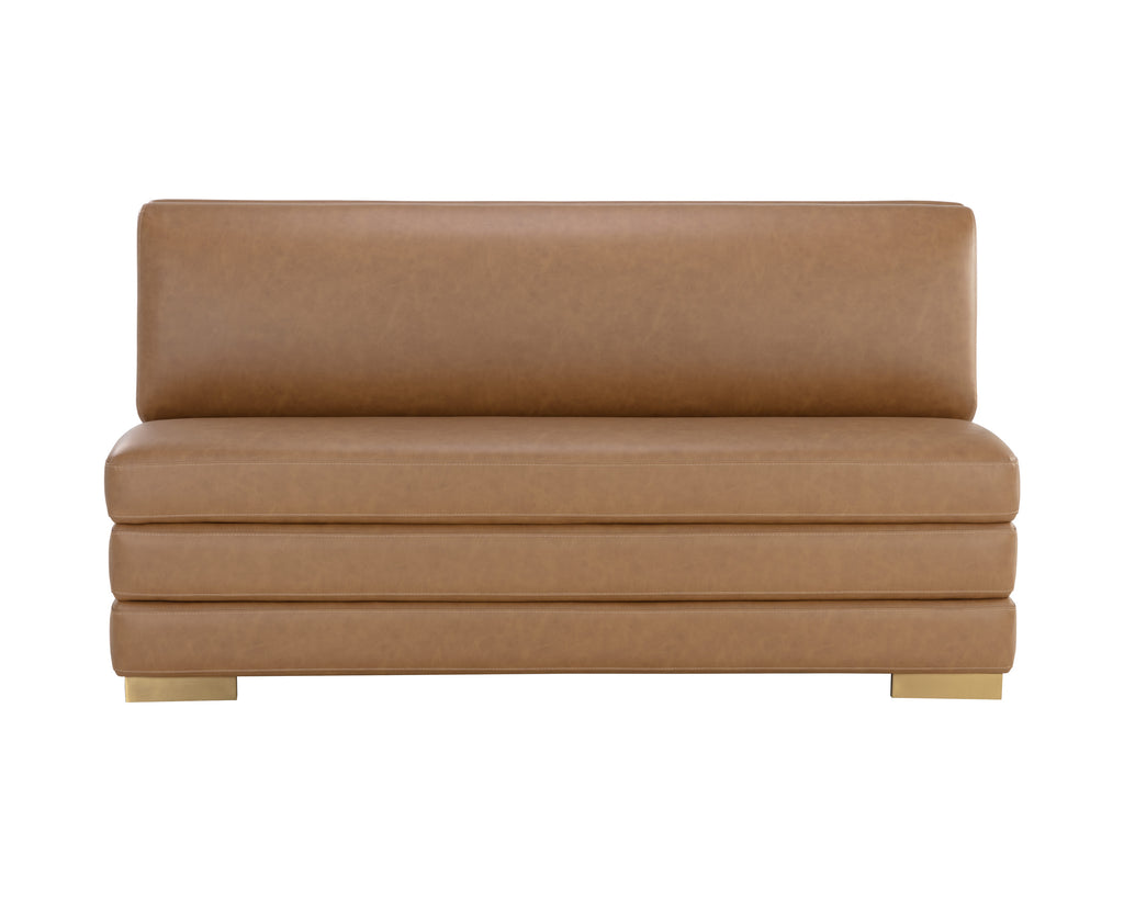 Radcliff Banquette - Milliken Cognac | Sunpan Furniture - 111254